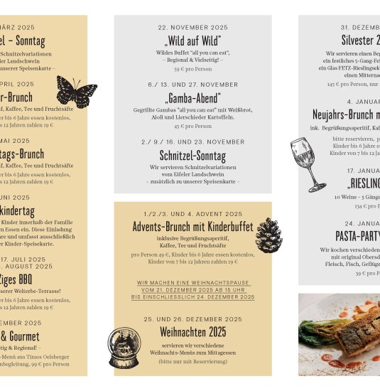 Veranstaltungen 2025 | &copy; Hotel Fetz