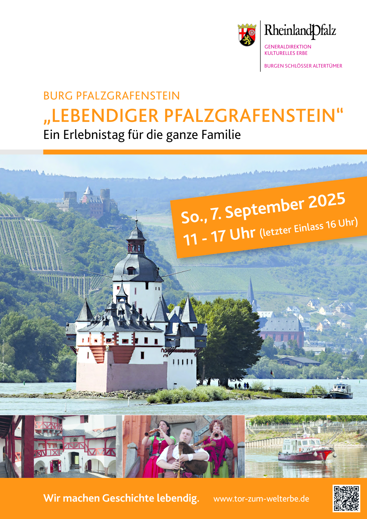 Lebendiger Pfalzgrafenstein 2025 | © Stadt Kaub