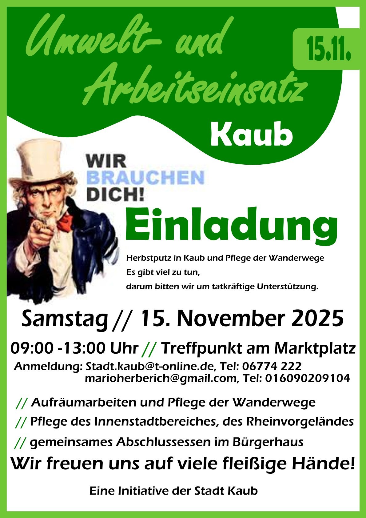 Umwelt- und Arbeitseinsatz 2025 | © Stadt Kaub