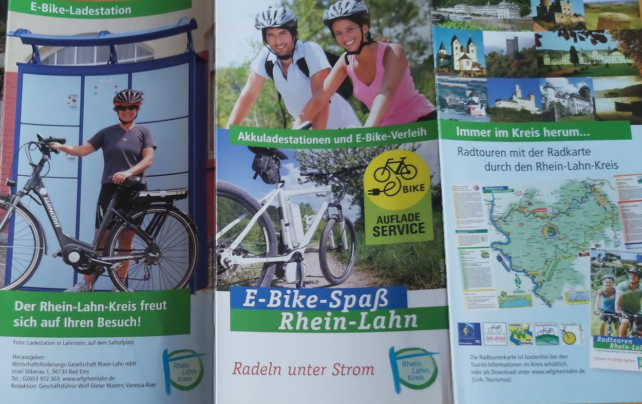 E-Bike Akkuladestationen und Verleih Rhein-Lahn_1 | © Wirtschaftsförderungs-Gesellschaft Rhein-Lahn mbH E-Bike Akkuladestationen und Verleih Rhein-Lahn_1 | © Wirtschaftsförderungs-Gesellschaft Rhein-Lahn mbH