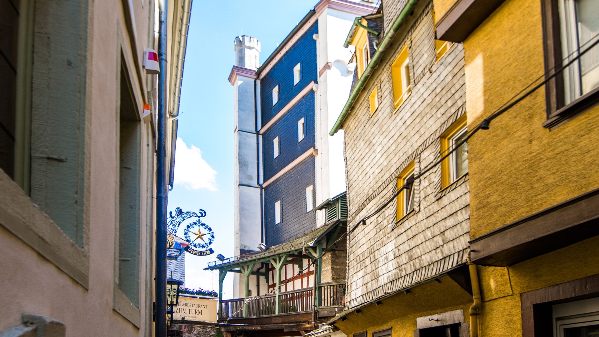 Kleine Gasse in Kaub | © Henry Tornow / Romantischer Rhein Tourismus GmbH Kleine Gasse in Kaub | © Henry Tornow / Romantischer Rhein Tourismus GmbH