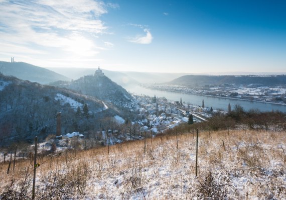 Marksburg_Schnee | &copy; Dominik Ketz/Rheinland-Pfalz Tourismus GmbH