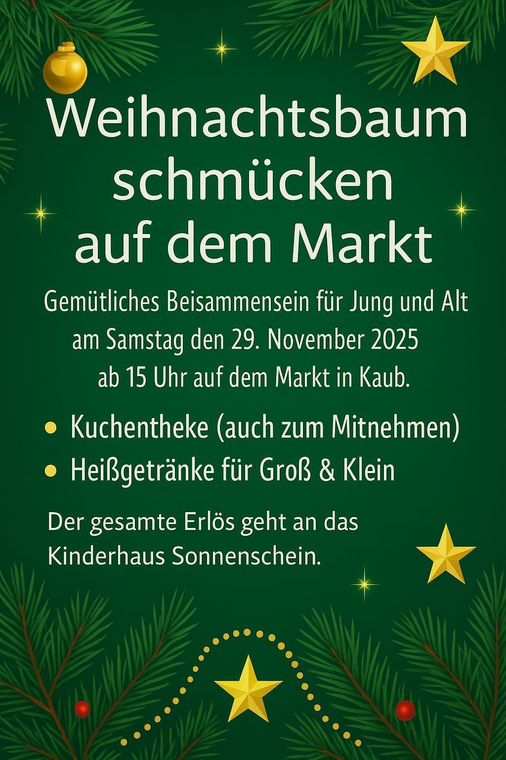 Weihnachtsbaum schmücken 2025 | © unbekannt