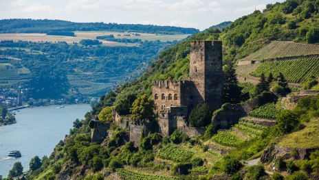 Blick auf Burg Gutenfels in Kaub | &copy; Henry Tornow / Romantischer Rhein Tourismus GmbH