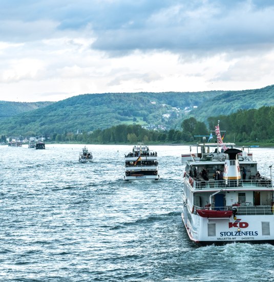 Schiffskorso | © Dominik Ketz / Romantischer Rhein Tourismus GmbH Schiffskorso | © Dominik Ketz / Romantischer Rhein Tourismus GmbH