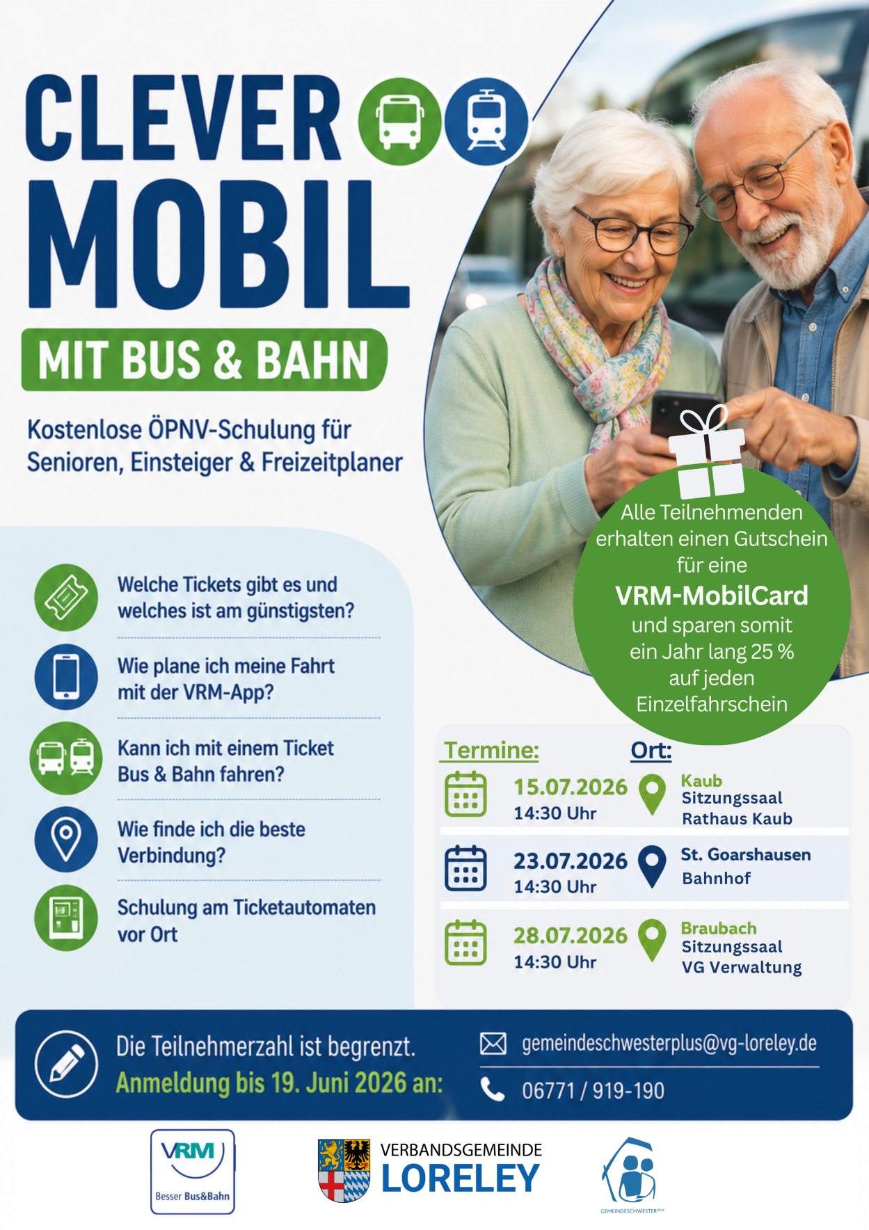 Kostenlose ÖPNV-Schulung  | © Stadt Kaub