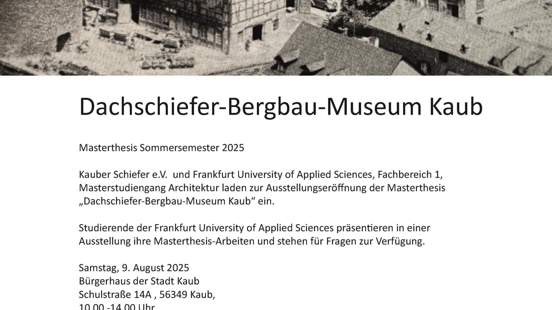 Plakat | © Wilfried Radloff, Kauber Schiefer e.V.
