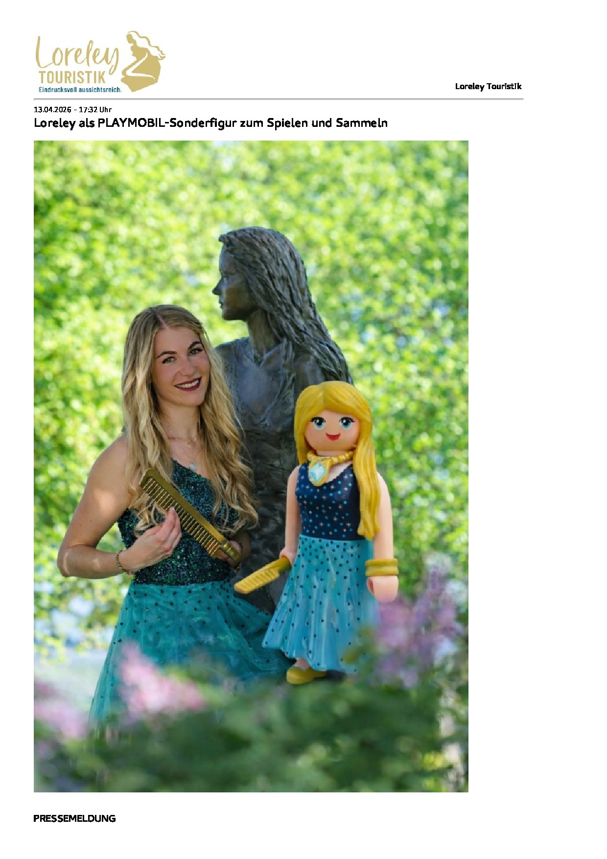 loreley-als-playmobil-sonderfigur-zum-spielen-und-sammeln_Startseite | © Loreley Touristik