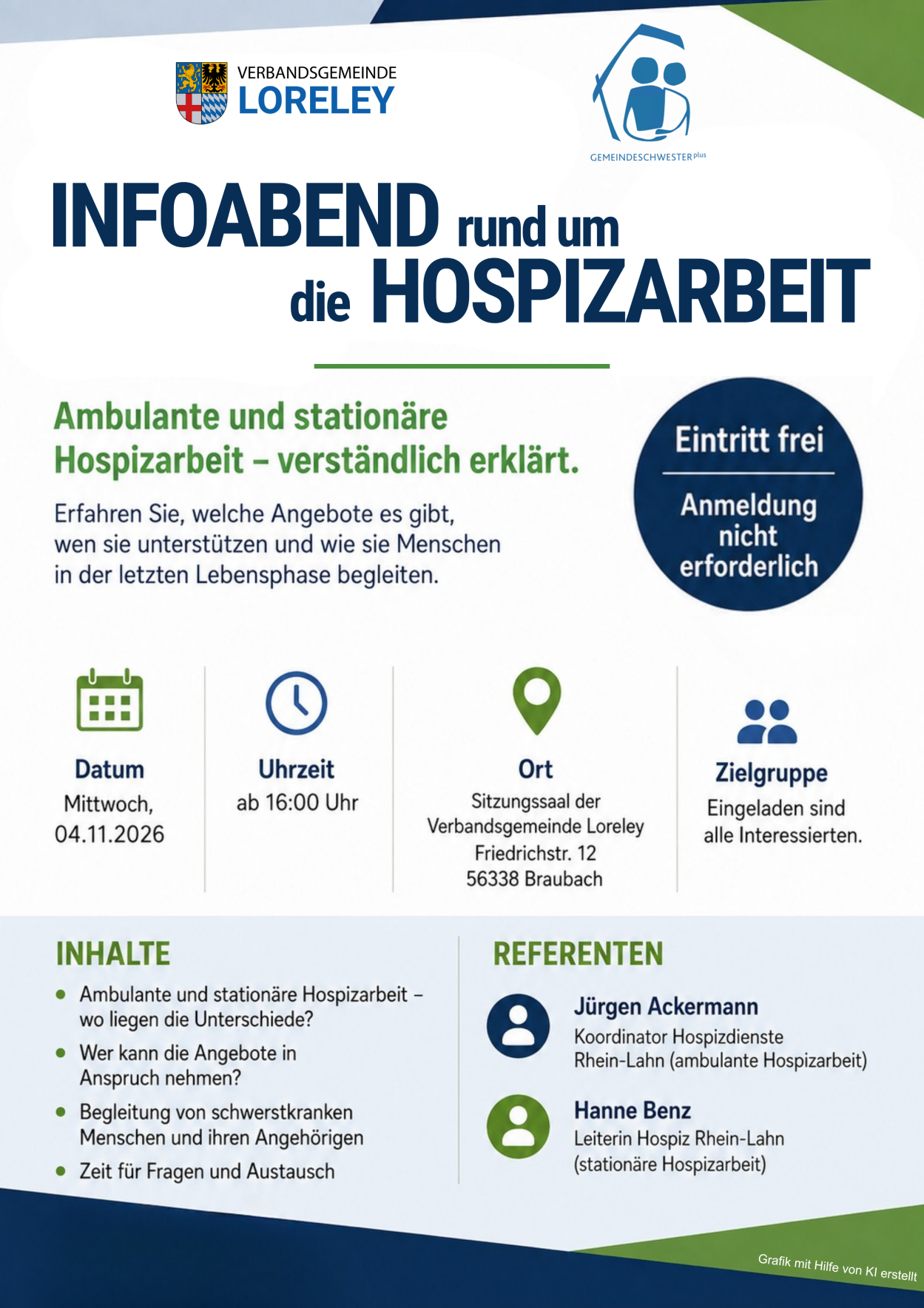 Hospizarbeit | © VG Loreley Hospizarbeit | © VG Loreley