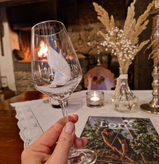 Weinglas Mittelrhein | © Romantischer Rhein Tourismus GmbH Weinglas Mittelrhein | © Romantischer Rhein Tourismus GmbH