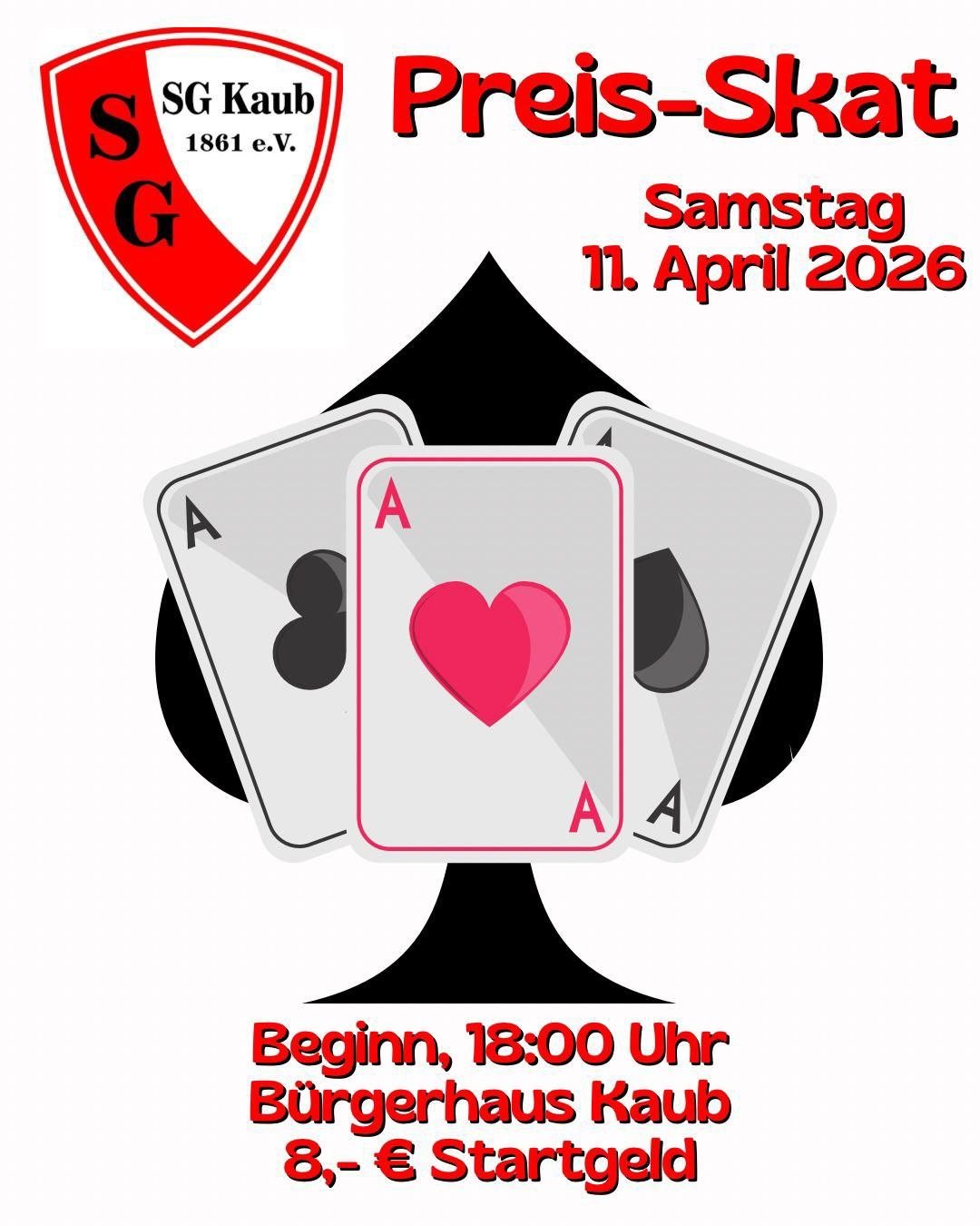 Preisskat SG Kaub_2026 | © SG Kaub