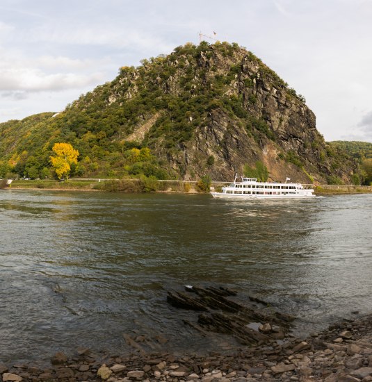 Der Loreleyfelsen | © Henry Tornow / Romantischer Rhein Tourismus GmbH Der Loreleyfelsen | © Henry Tornow / Romantischer Rhein Tourismus GmbH